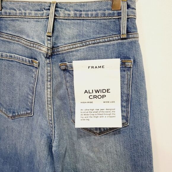NEW! Frame Ali Wide Crop High Rise Jeans Size 25 - Picture 6 of 7
